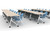 AMQ Concur Training Table with White Frame Finish AMQ Concur Training Table with White Frame Finish
