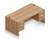 OTG Hanging Double Pedestal Desk, Autumn Walnut OTG Hanging Double Pedestal Desk, Autumn Walnut