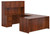 OTG Executive U Desk Suite with Full Height Pedestals in Cherry with Optional Hutch OTG Executive U Desk Suite with Full Height Pedestals in Cherry with Optional Hutch