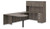Offices To Go SL-F Executive Bullet Desk Suite in Artisan Grey, left handed with return on the left Offices To Go SL-F Executive Bullet Desk Suite in Artisan Grey, left handed with return on the left