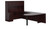 Offices To Go SL-F Executive Bullet Desk Suite in American Mahogany Offices To Go SL-F Executive Bullet Desk Suite in American Mahogany