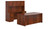 Offices To Go SL-I Executive Bow Front Desk Suite in American Dark Cherry