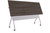 Special-T Transform-2, Flip Top Training Table, Grey Driftwood Laminate and Silver Base, Flipped 3/4 Front View