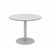 KFI Studios Eveleen Aluminum Outdoor Bistro Table, 36" Grey Top with Silver Base, Cafe Height