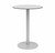 KFI Studios Eveleen Aluminum Outdoor Bistro Table, 30" Grey Top with Silver Base, Bar Height