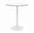 KFI Studios Eveleen Aluminum Outdoor Bistro Table, 36" White Top with White Base, Bar Height