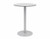 Eveleen Aluminum 30" Bar Height Bistro Table, grey top and silver base Eveleen Aluminum 30" Bar Height Bistro Table, grey top and silver base
