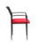 Stackable Mesh Guest Chair in Red Seat Black Mesh Back Side Profile Stackable Mesh Guest Chair in Red Seat Black Mesh Back Side Profile