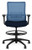 SitOnIt Novo Mesh Back Task Stool with Black Frame and Ocean Mesh, Sugar Navy Seat