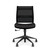 SitOnIt Wit Mid Back Armless Task Chair - Work From Home Series, Black seat fabric and Onyx Stripe mesh SitOnIt Wit Mid Back Armless Task Chair - Work From Home Series, Black seat fabric and Onyx Stripe mesh