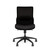 SitOnIt Novo Mid Back Armless Mesh Task Chair - Work From Home Series, Black seat, Black mesh, Black frame