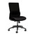SitOnIt Novo High Back Armless Mesh Task Chair - Work From Home Series, Black seat, Black mesh and Black frame