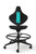 Cramer Helix Med Tech Lab Stool with Optional Footrest, Aquamarine Accent Cramer Helix Med Tech Lab Stool with Optional Footrest, Aquamarine Accent