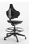 Cramer Helix Med Tech Lab Stool with Optional Footrest, Slate Accent Cramer Helix Med Tech Lab Stool with Optional Footrest, Slate Accent