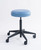 Cramer Fusion Round Med Tech Lab Stool, Sky Rhino Seat Cramer Fusion Round Med Tech Lab Stool, Sky Rhino Seat