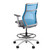 SitOnIt Hexy Mesh Back Tasker Stool with Fog Frame, White Base and Electric Blue Mesh SitOnIt Hexy Mesh Back Tasker Stool with Fog Frame, White Base and Electric Blue Mesh