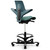 HAG Capisco Puls 8020 Stool- Gr. C Camira Sprint Champion Seat, Petroleum Shell, Black Frame, 3/4 Rear View HAG Capisco Puls 8020 Stool- Gr. C Camira Sprint Champion Seat, Petroleum Shell, Black Frame, 3/4 Rear View