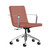 9to5 Seating Alba Conference, Pauly Vinyl Saddle with Optional Loop Arm, 3/4 Front View