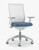 Kimball Helio High Performance Tasker, White Mesh and Frame, Height Adjustable Arms, Platinum Metallic Base, Halo Caster, 3/4 Front View Kimball Helio High Performance Tasker, White Mesh and Frame, Height Adjustable Arms, Platinum Metallic Base, Halo Caster, 3/4 Front View