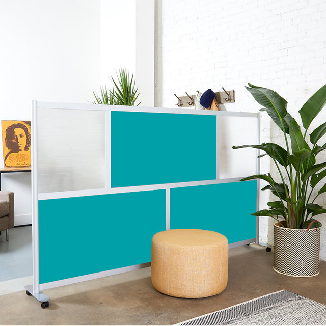 100” W Portable Office Wall Divider Movable Divider Wall