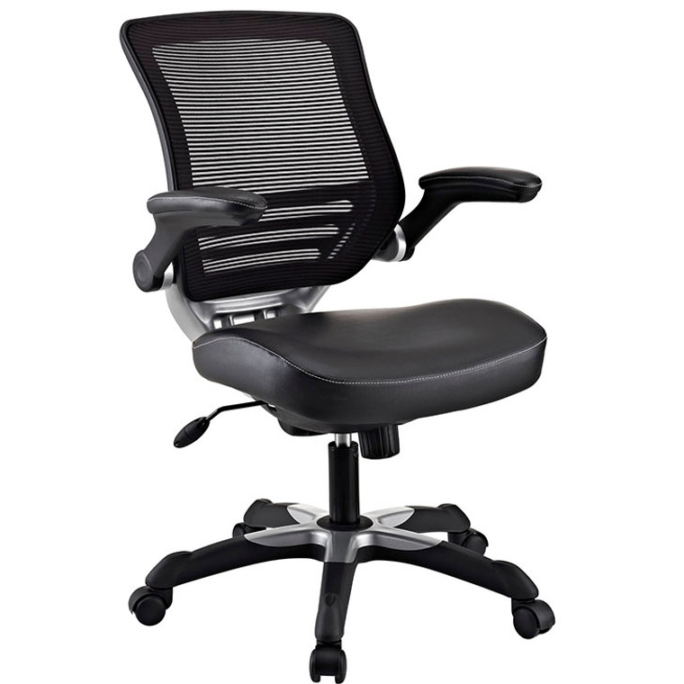 Hunter Mesh Back Leatherette Seat Task Chair Black