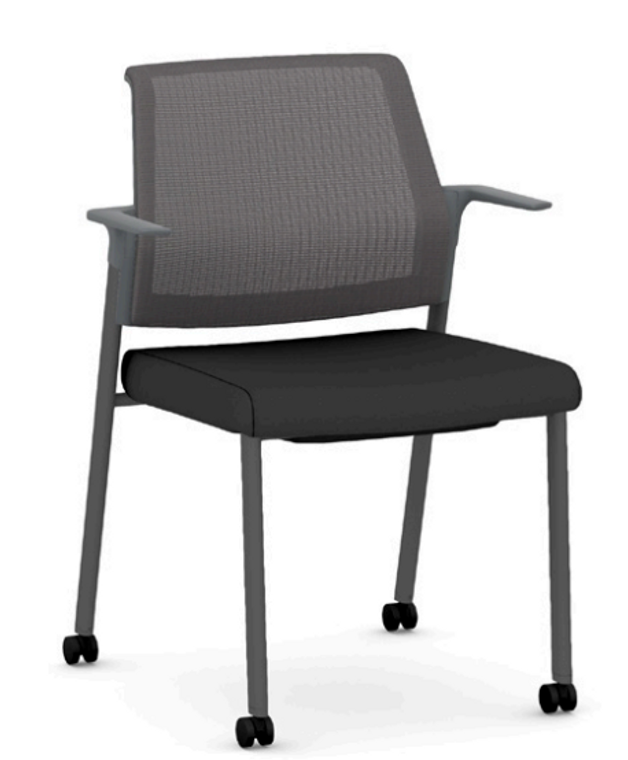 Cipher Mesh Back Guest with Centurion Black Seat and Charcoal Frame and Mesh