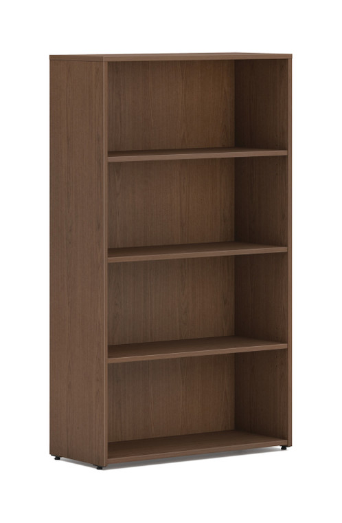 Mod Laminate Bookcase, 4 Shelf in Sepia Walnut