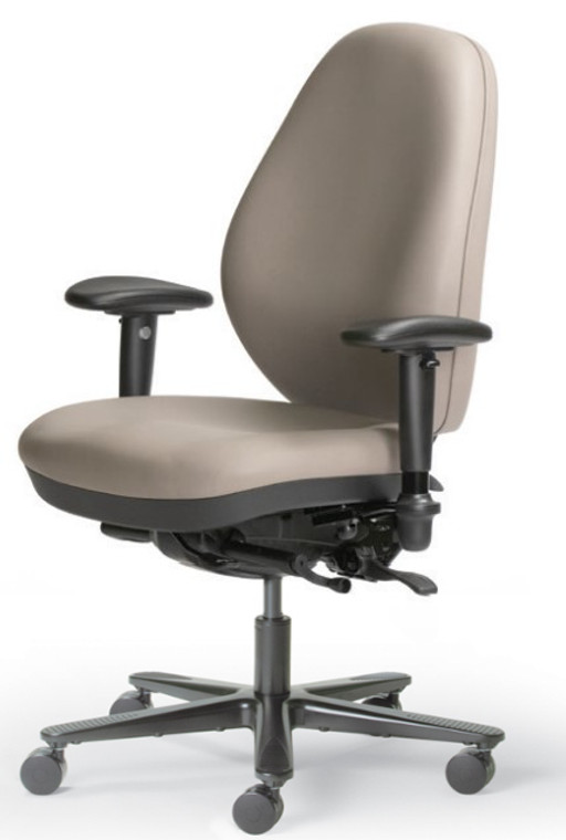 GoodFit High Back with Standard Seat with 1A Arms (and optional upholstered back - please ask about this option!)