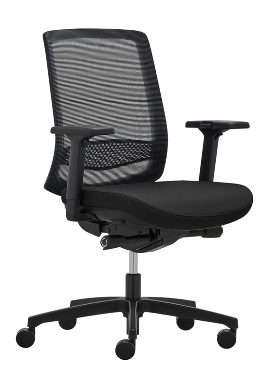 Eurotech Mid Back Premium Adapt Executive Tasker, 3/4 Front View