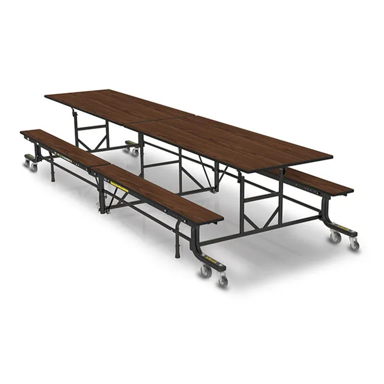 19F Folding Bench Cafeteria 12' Table  / Open Box