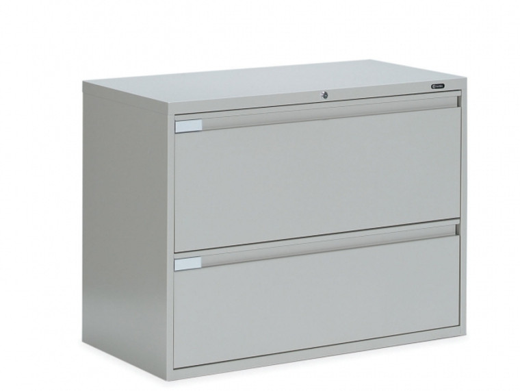  2 Drawer Lateral File in Light Grey, 36"