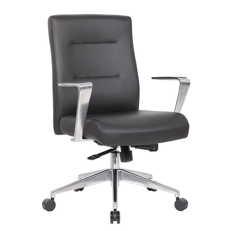 Modern Conference Chair with Aluminum Arm & Base