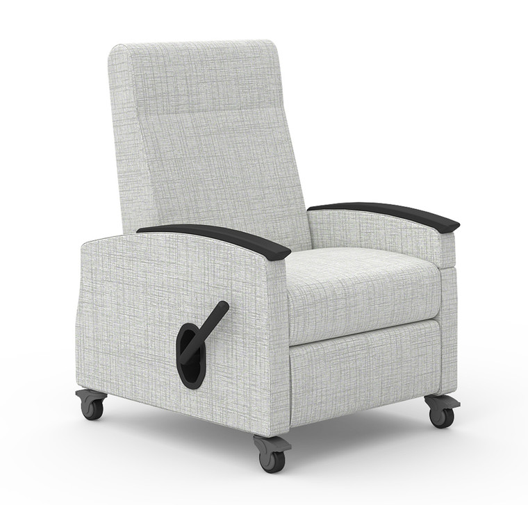 Knú by La-Z-Boy 650 Series Mobile Recliner with Patient Transfer Arm, with Optional Armcaps