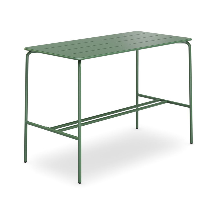 AIS Cascades Bar Height Multi-Use Table, Kelly Green, 3/4 Front View