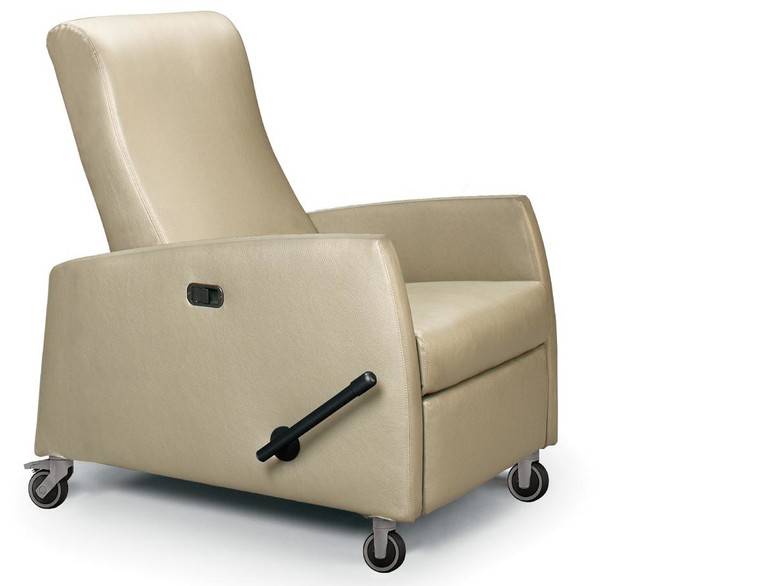 Trinity Facelift Evolve Medical Recliner Quickship, Carson Clean Vinyl in Bluff, 3/4 Front View