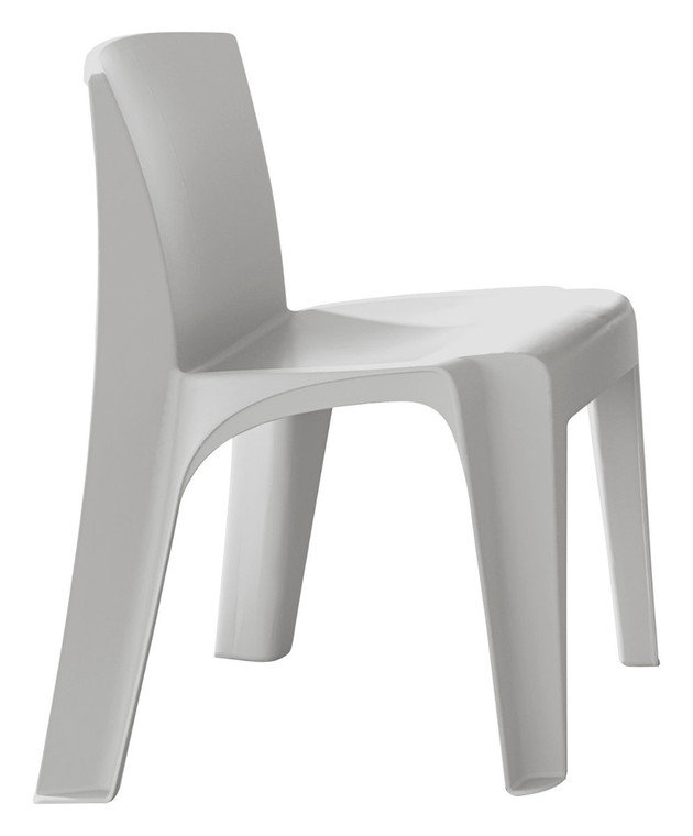 Stance Healthcare Caliber Intensive Use Stacking Chair, Blue Grey, 3/4 Front View