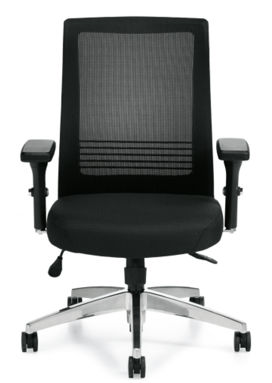 Mesh Back Executive with Patterned Fabric Seat