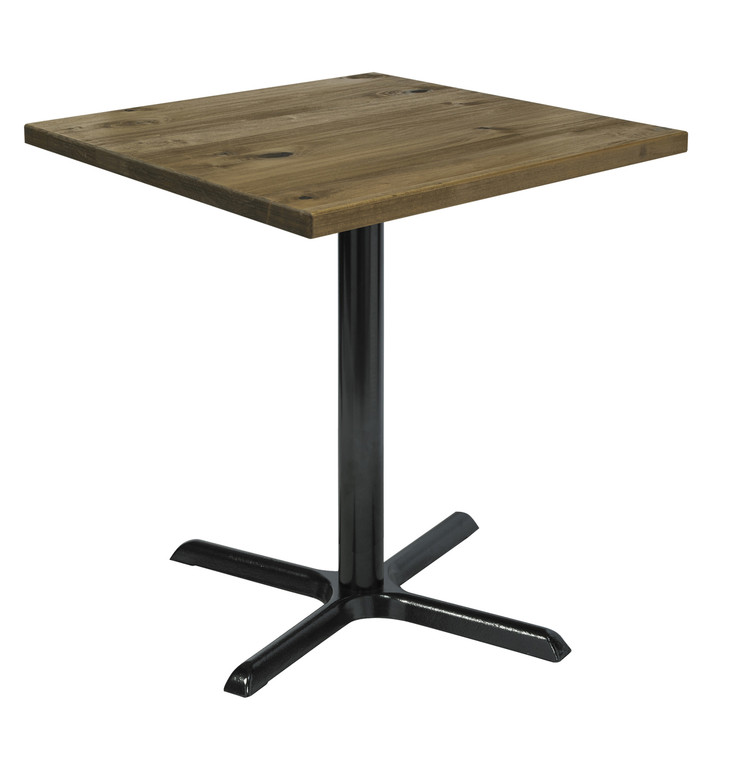 Urban Loft Table with Square Top, Natural with X Base