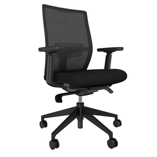 AIS Devens Black Frame Task Quickship | OfficeChairsUSA