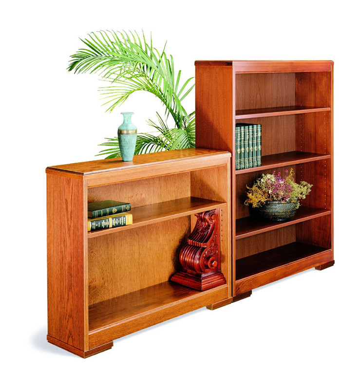 Hale 4800 Series Bookcase, 1 and 3 adjustable shelf models