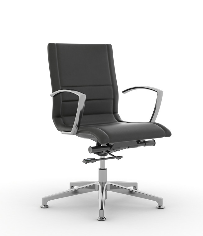 Kimball Niles Mid-Back Guest Chair, 3/4 Front View