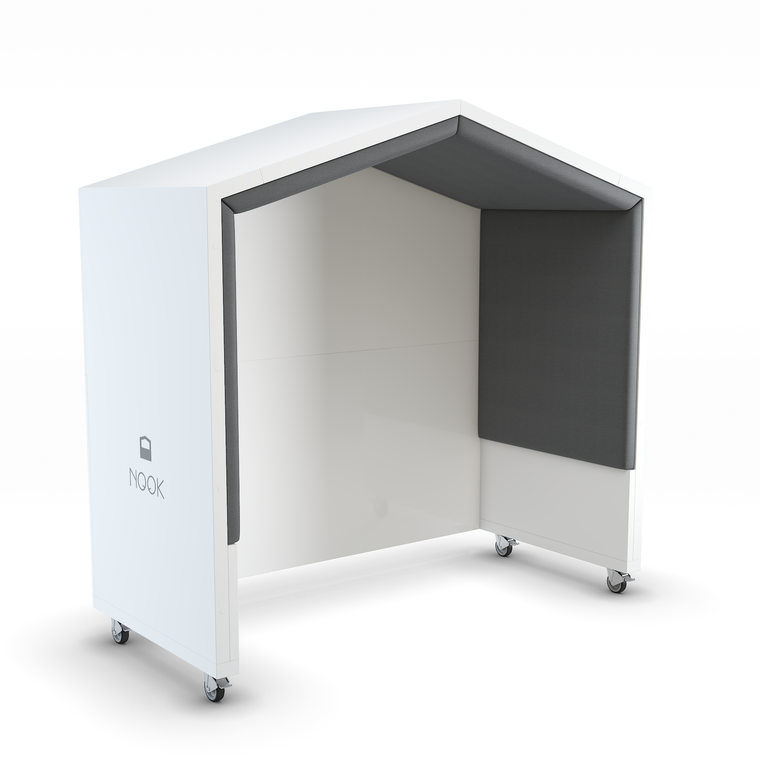 Nook Open Pod with whiteboard back wall