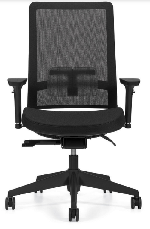 Factor 5540 High Mesh Back with Weight Sensing Synchro-Tilter and Seat Slider with Black Mesh and Base, Carbon seat fabric Factor 5540 High Mesh Back with Weight Sensing Synchro-Tilter and Seat Slider with Black Mesh and Base, Carbon seat fabric