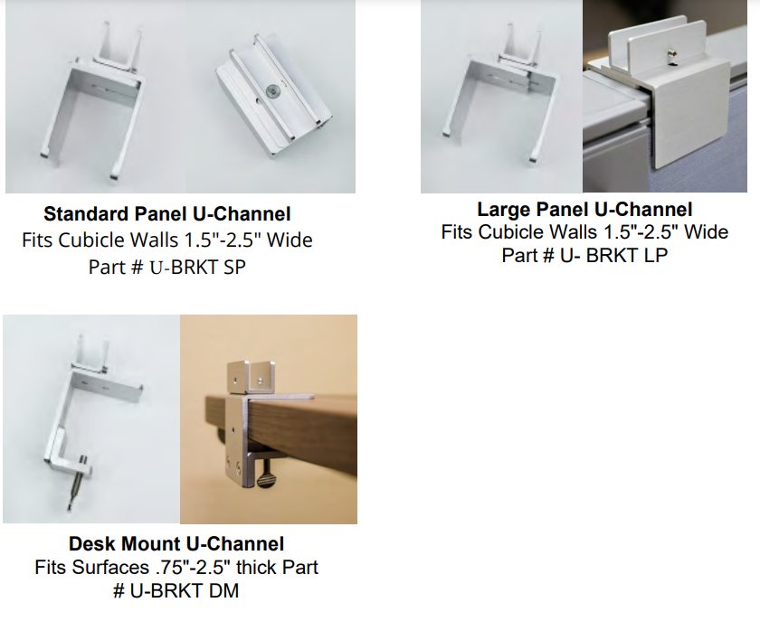 Desk & Table Mounted Modesty Panels - OBEX Panel Extenders