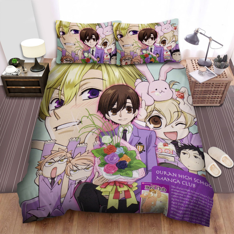Ouran High School Host Club Main Characters Duvet Cover Bedroom Sets Comfortable Bedding Sets