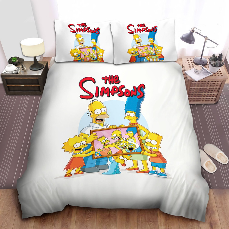 The Simpson Family And Their Own Funny Family Image Bed Sheets Spread Comforter Duvet Cover Bedding Sets
