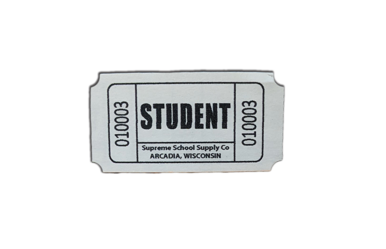 "Student" Roll Tickets (RT-S)