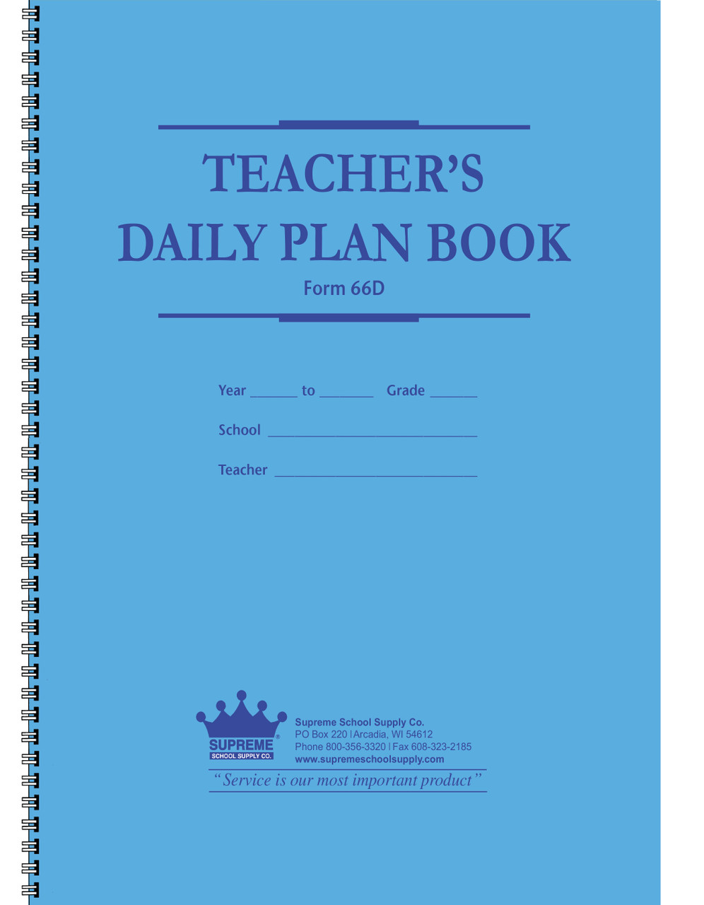 Lesson Plan Book, 6-Day Cycle, Duplicate (66D) Lesson Plan Book, 6-Day Cycle, Duplicate (66D)