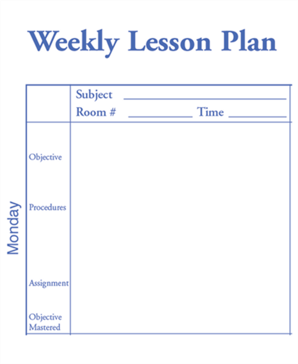 Teachers Plan Book 8 Subject, Large (488)