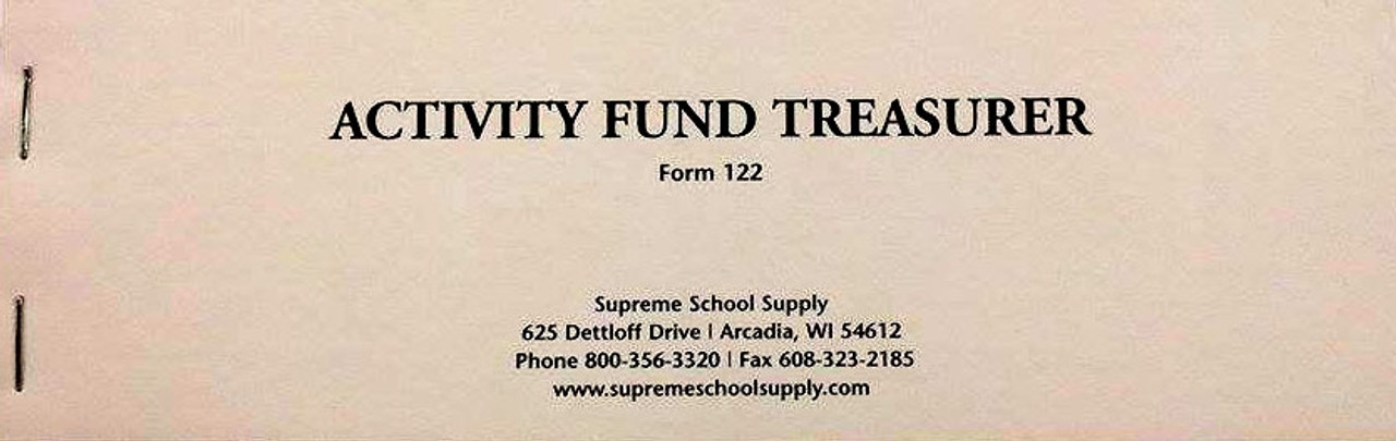 Activity Fund Treasurer Receipt (122)